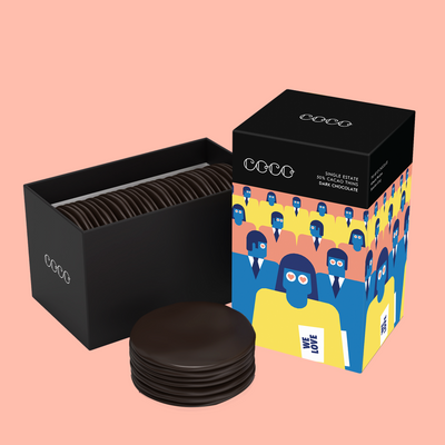Single Estate Dark Chocolate 50% Cacao Thins