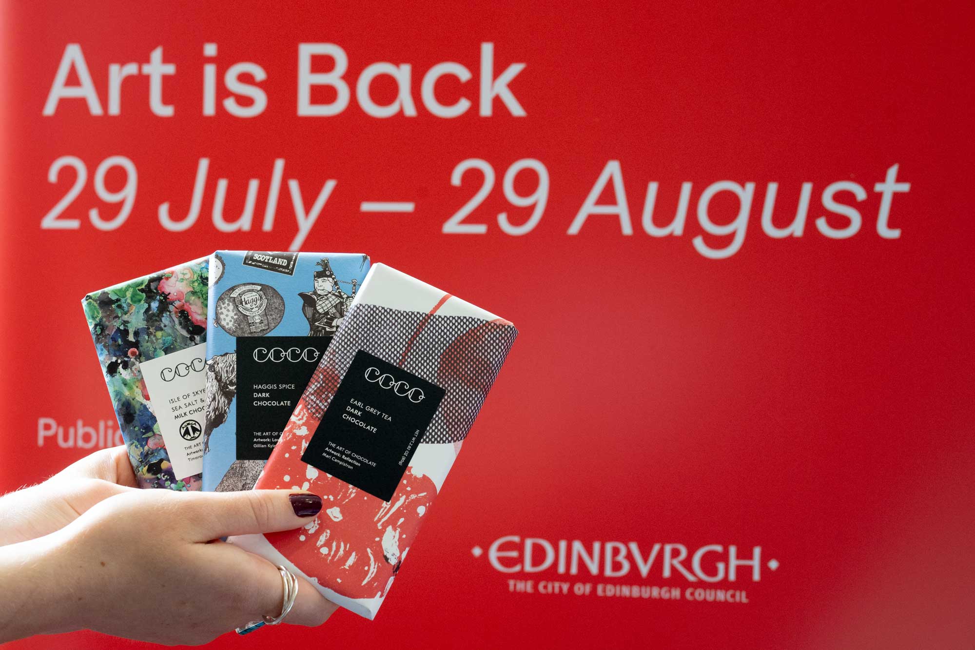 COCO Chocolatier Sponsors The Edinburgh Art Festival COCO The Art