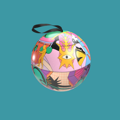 Raspberry Truffles Bauble Tin 100g